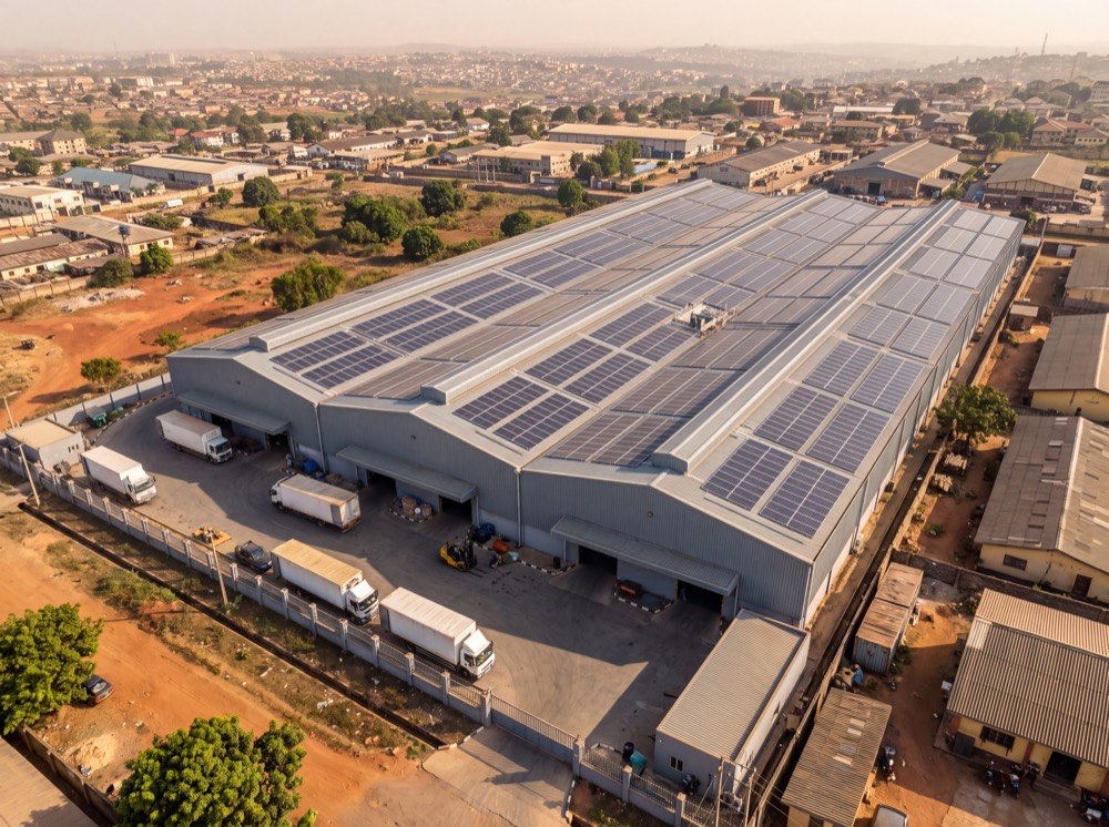 120kW factory rooftop, Oluyole, Ibadan